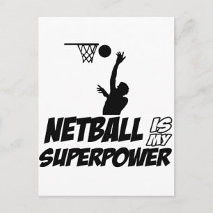Coole Netball-Designs Postkarte