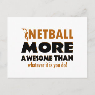 Coole Netball-Designs Postkarte