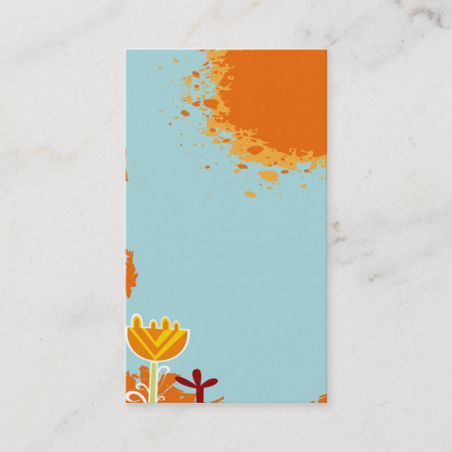 coole niedliche bunte Geschäftskartenschablone Visitenkarte (Vorderseite)