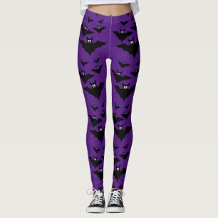 Coole niedliche Fledermäuse Halloween Schwarz und Leggings