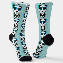 Coole niedliche Panda-Sonnenbrille Socken