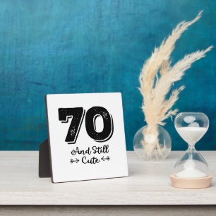 coole niedliche Redewendungen zum 70. Geburtstag Fotoplatte