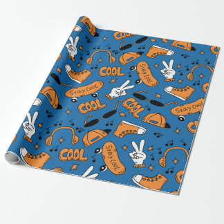 Coole Nostalgie der 90er Jahre bleibe Geschenkpapier