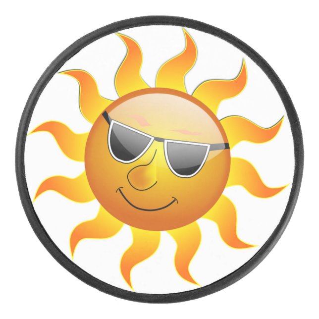 COOLE OBERFLÄCHENSONNE EISHOCKEY PUCK (Vorderseite)