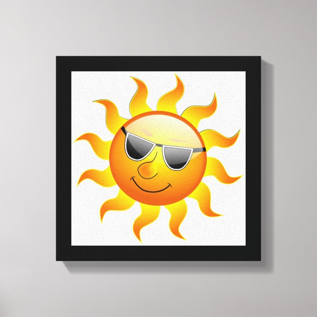 COOLE OBERFLÄCHENSONNE LEINWANDDRUCK (Vorderseite)