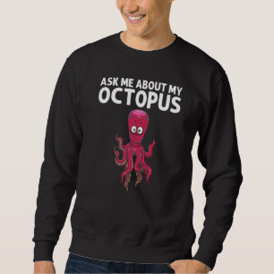 Coole Octopus für Männer Meeresbiologie Sweatshirt