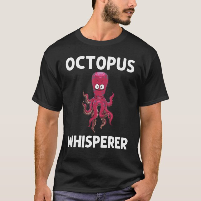 Coole Octopus für Männer Meeresbiologie T-Shirt (Vorderseite)