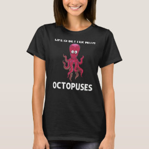 Coole Octopus für Männer Meeresbiologie T-Shirt