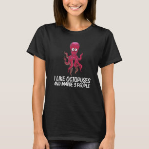 Coole Octopus für Männer Meeresbiologie T-Shirt