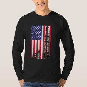 Coole Ölfelderkunst für Männer Ölfeldröhren T-Shirt