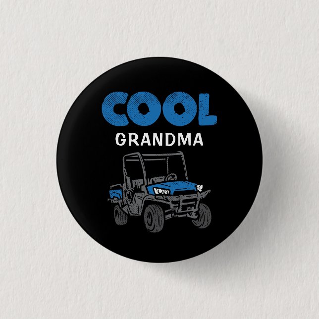 Coole Oma-Proud-Familie nach Maß Button (Vorderseite)