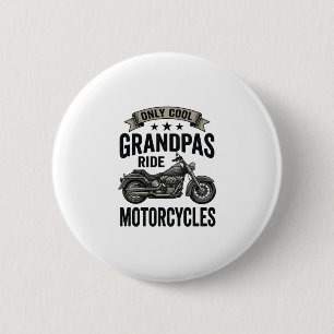 Coole Omas fahren Motorrad Vintage Biker-Shirt Button