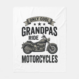 Coole Omas fahren Motorrad Vintage Biker-Shirt Fleecedecke