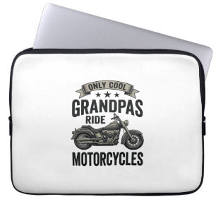 Coole Omas fahren Motorrad Vintage Biker-Shirt Laptopschutzhülle
