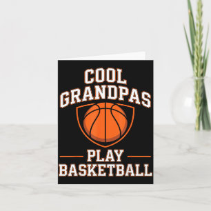 Coole Omas spielen Basketball Illustration Karte