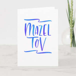 Coole Ombre Mazel Tov Grußkarte Karte