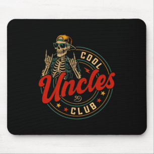 Coole Onkel Club-Shirt Lustiges Skelett Onkel Männ Mousepad