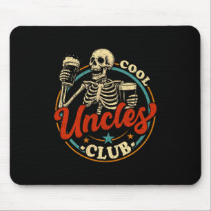 Coole Onkel Club-Shirt Onkel Skelett Männer Väter  Mousepad