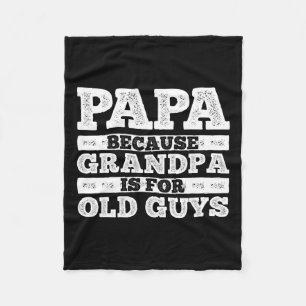 Coole Opa Art for Men Großvater Papa Paradies F Fleecedecke