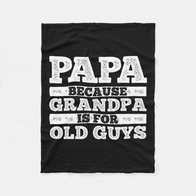 Coole Opa Art for Men Großvater Papa Paradies F Fleecedecke (Vorderseite)