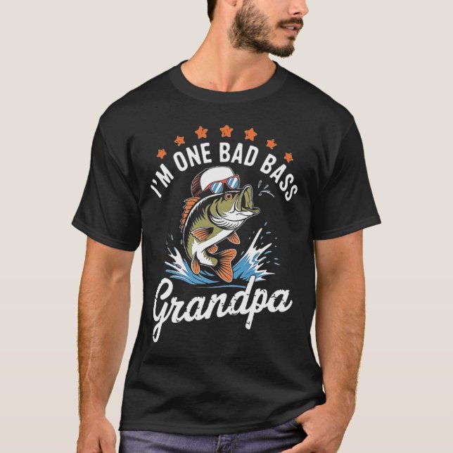 Coole Opa-Barsch-Angler-Designs mit lustiger Atmos T-Shirt (Vorderseite)