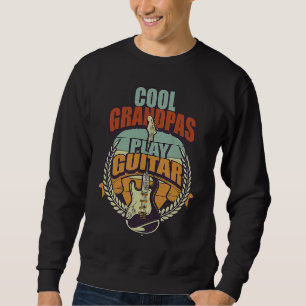 Coole Opas spielen Gitarre Opa Sweatshirt