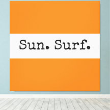 Coole, orange weiße Streifen Sonnensurftext
