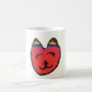 Coole Orangenkatze Kaffeetasse