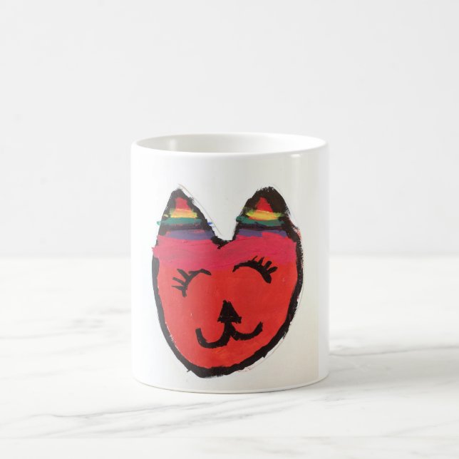 Coole Orangenkatze Kaffeetasse (Mittel)