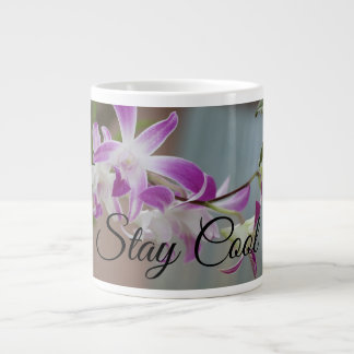 Coole Orchids-Design-Tasse bleibe Jumbo-Tasse