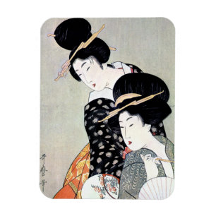Coole orientalisch-japanische Geisha-Kunst Magnet