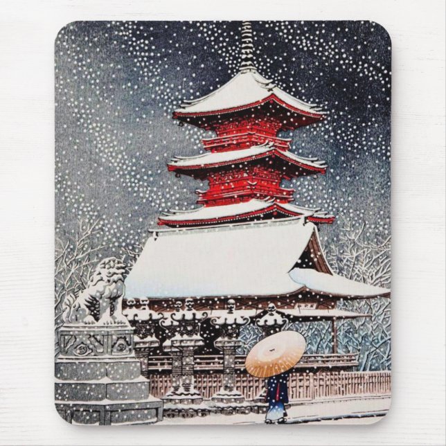 Coole orientalische Japaner Kawase Mousepad (Vorne)