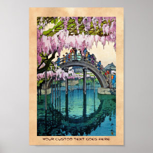 Coole orientalische japanische Kameido Bridge Yosh Poster