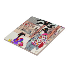 Coole orientalische japanische klassische fliese