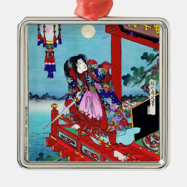 Coole orientalische japanische klassische ornament aus metall (Vorne)