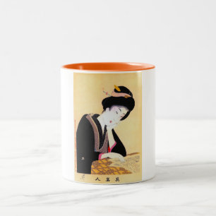 Coole orientalische japanische klassische zweifarbige tasse