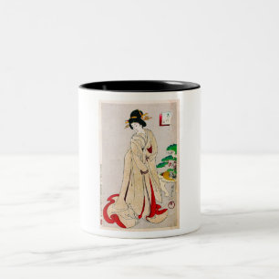 Coole orientalische japanische klassische zweifarbige tasse