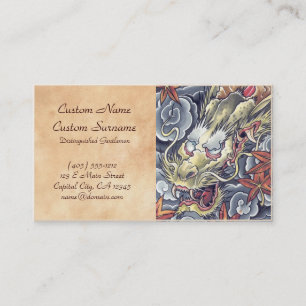 Coole orientalische japanische visitenkarte