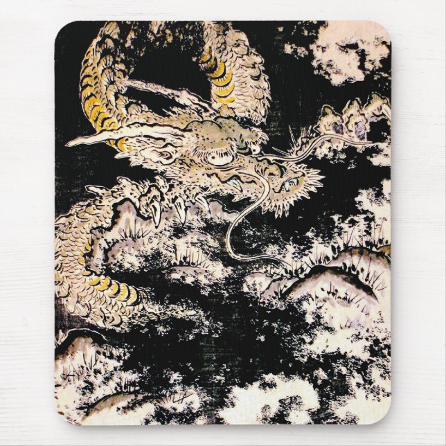 Coole orientalische Legendarenfarbe Chinesischer D Mousepad (Vorne)