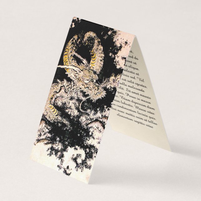 Coole orientalische Legendarin Tinte des alten Chi Visitenkarten (Vorderseite)