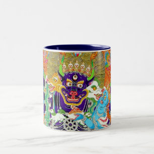 Coole orientalische Mandala Yamantaka lebendige Go Zweifarbige Tasse
