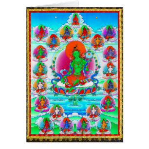 Coole orientalische tibetanische thangka
