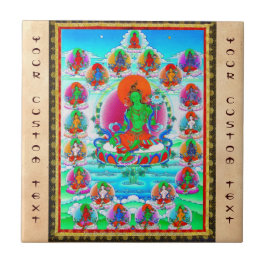 Coole orientalische tibetanische thangka fliese