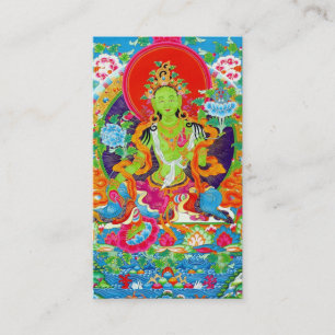 Coole orientalische tibetanische thangka visitenkarte