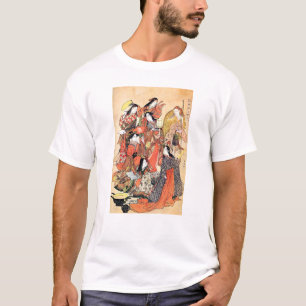 Coole orientalische traditionelle japanische Frau T-Shirt