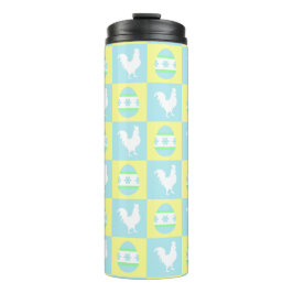 Coole Osterprüfbrett Muster-RasterEggen Thermosbecher