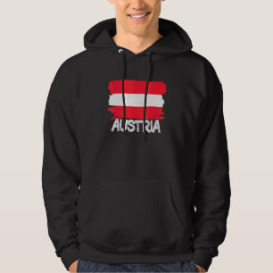 Coole österreichische Flagge Hoodie