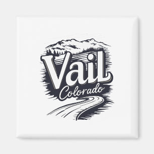 Coole Outdoor-Ski-Vintage-Erinnerung Besuchen Sie Magnet