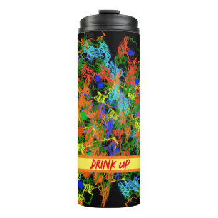 Coole Paint Splotch Fun Künstlerische Stilgestaltu Thermosbecher