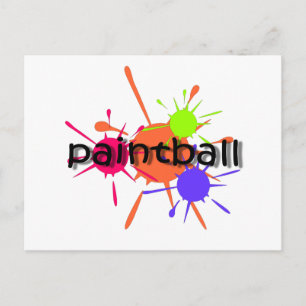 Coole Paintball Postkarte